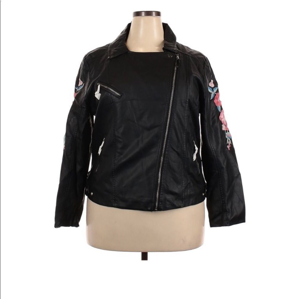 Faux leather jacket